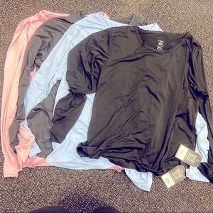 SOLD Real Essentials Women’s Dry-Fit Long Sleeve Shirt 4 Pack